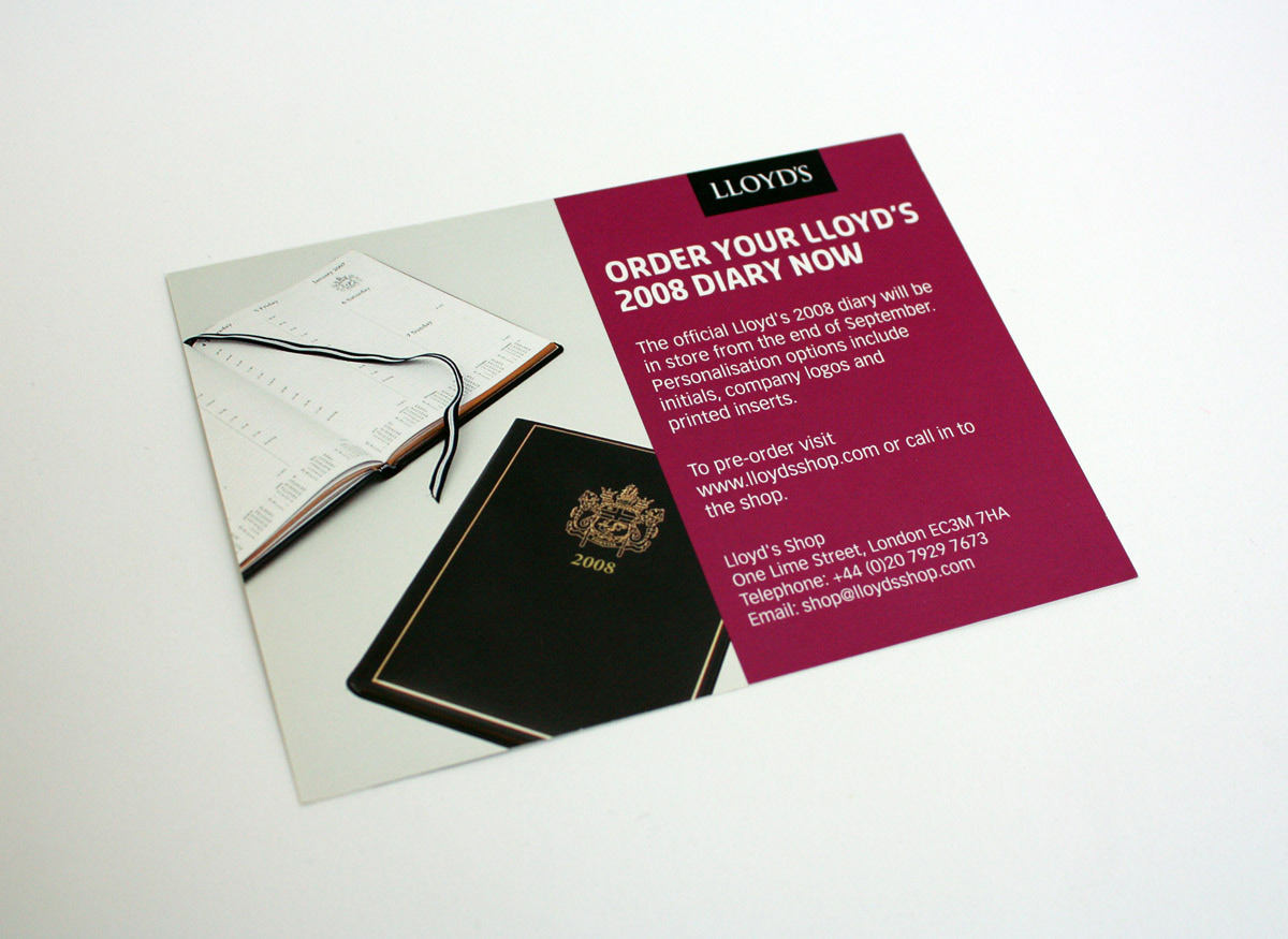 Lloyds of London - Postcard design